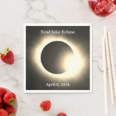 皆既食太陽の2024年4月8日 スタンダードランチョンナプキン (インサイチュ)
