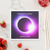 皆既食太陽の2024年4月8日 スタンダードランチョンナプキン (インサイチュ)