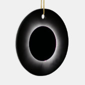 皆既食太陽の2024年4月8日 セラミックオーナメント (右)