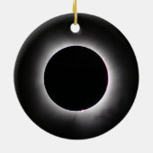 皆既食太陽の2024年4月8日 セラミックオーナメント (裏面)