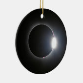 皆既食太陽の2024年4月8日 セラミックオーナメント (右)