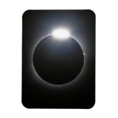 皆既食太陽の2024年4月8日 マグネット (縦)