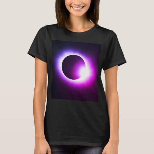 皆既食太陽の2024年4月8日(月) Tシャツ (正面)