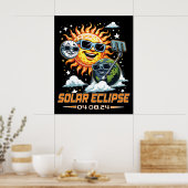 皆既食太陽の2024年4月 ポスター (キッチン)