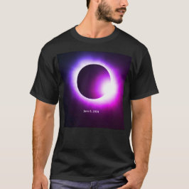 皆既食太陽の2024年6月8日(月) Tシャツ