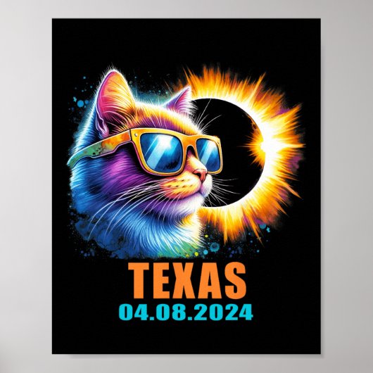 皆既食太陽の2024猫食太陽のギャル ポスター (正面)