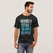 皆既食太陽の2024総和040824 Tシャツ (正面フル)