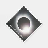 皆既食太陽の2024 スタンダードランチョンナプキン (角)