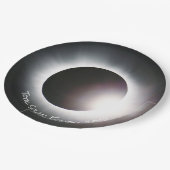 皆既食太陽の2024 ペーパープレート (アングル)