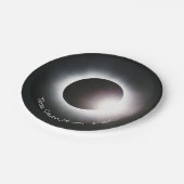 皆既食太陽の2024 ペーパープレート (アングル)