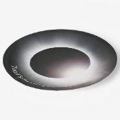 皆既食太陽の2024 ペーパープレート (アングル)