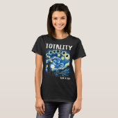 皆既食太陽の2024 4 08 Starry Nigh Tシャツ (正面フル)