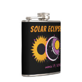 皆既食太陽の2025年アートポップ・アートのデザイン フラスク (右)