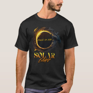皆既食太陽の2025年3月29日記念C Tシャツ