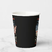 皆既食太陽の4.8.2024アメリカの地図パーソナライズされた 紙コップ (左)