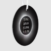 皆既食太陽の オーナメント (正面)