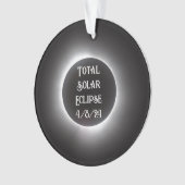 皆既食太陽の オーナメント (正面)