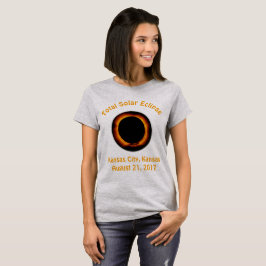 皆既食太陽の(カンザスシティー、カンザス州) Tシャツ
