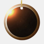 皆既食太陽の セラミックオーナメント (裏面)