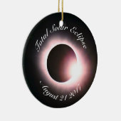 皆既食太陽の セラミックオーナメント (右)