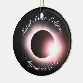 皆既食太陽の セラミックオーナメント (左)