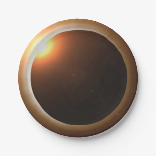 皆既食太陽の ペーパープレート (正面)