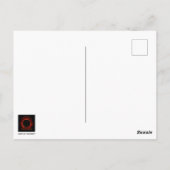 皆既食太陽の ポストカード (裏面)