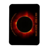 皆既食太陽の マグネット (縦)