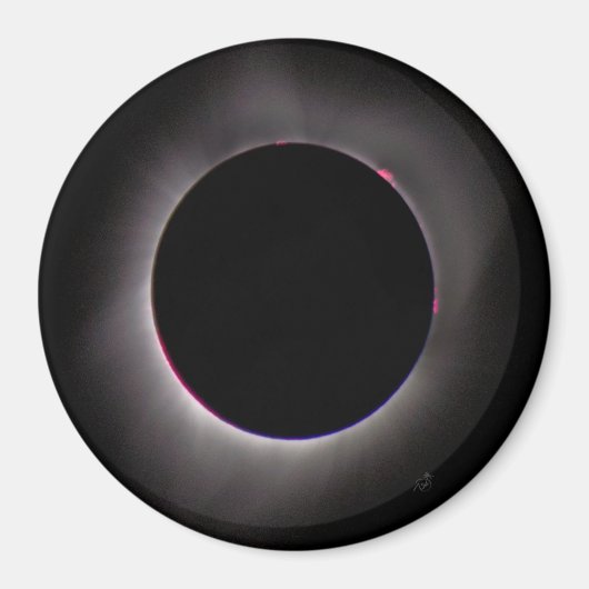 皆既食太陽の マグネット (正面)