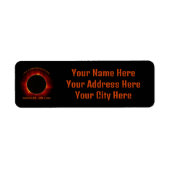 皆既食太陽の ラベル (正面)