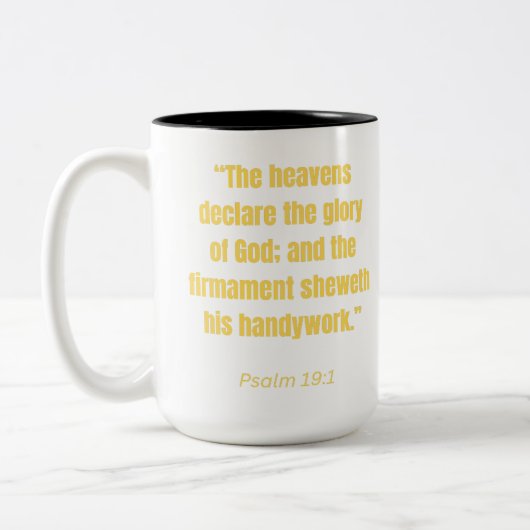 皆既食太陽の-天国宣言 ツートーンマグカップ (左)