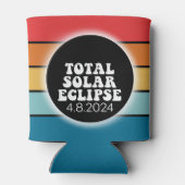 皆既食太陽の- 2024年レトロデザイン 缶クーラー (裏面)