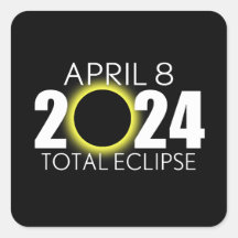 皆既食太陽の- 2024年4月8日 – 黒デザイン