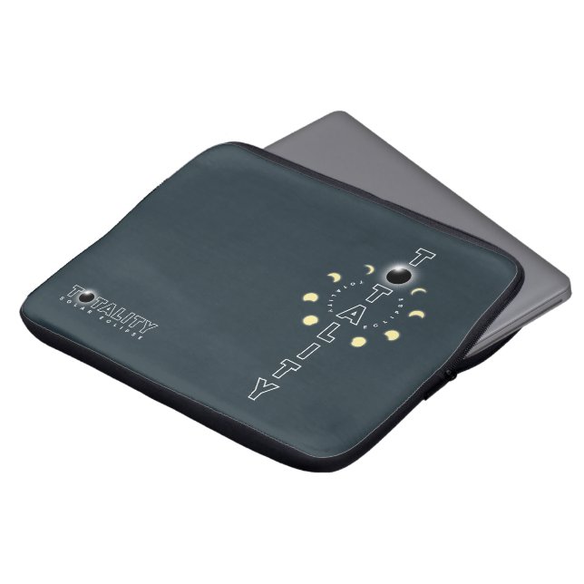 皆既食 | 13" ラップトップスリーブ (正面上部)