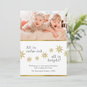 皆落ち着いている | カスタムおもしろいクリスマス写真 招待状 (スタンド正面)