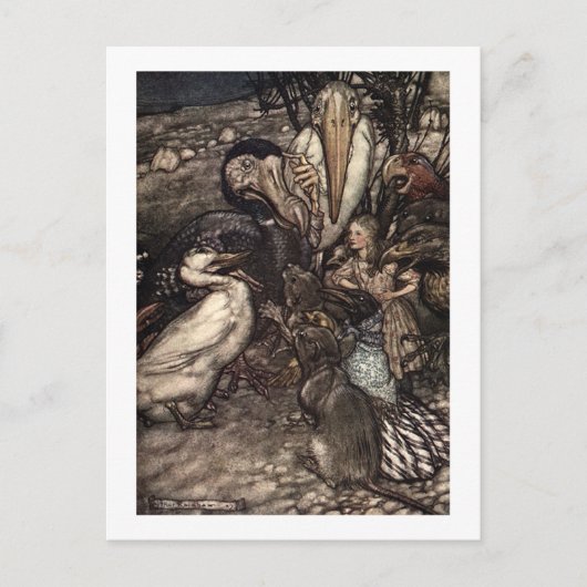 皆込み合って歩いた ポストカード (正面)