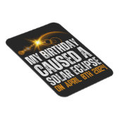 皆食太陽のおもしろい生誕4-8-2024 マグネット (右側)