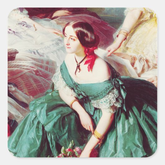 皇后と侍女 スクエアシール (正面)