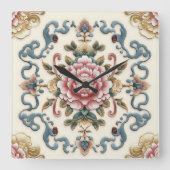 皇后の放射能 スクエア壁時計 (正面)