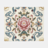 皇后の放射能 フリースブランケット (正面(横))