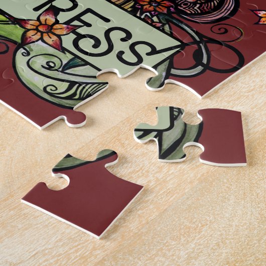 皇后タロットカード ジグソーパズル (側面)