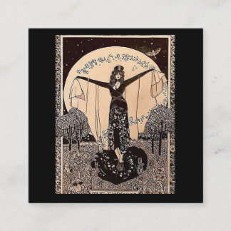 皇后タロットカード スクエア名刺