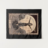 皇后タロットカード タペストリー (正面(横))