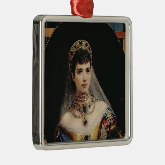 皇后マリアFyodorovnaのポートレート メタルオーナメント (右)