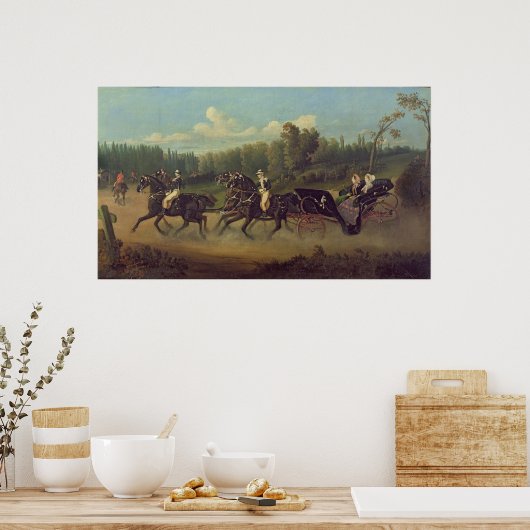 皇后ユージェニーとヴィクトリア女王が ポスター (キッチン)