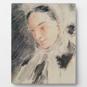 皇后ユージェニー(黒と赤のチョーク) フォトプラーク (正面)