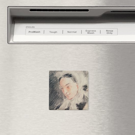 皇后ユージェニー（黒と赤のチョーク） マグネット (インサイチュ (食洗機))