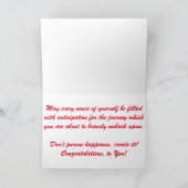 「皇后リバーボート」祝いのカード カード (内部)