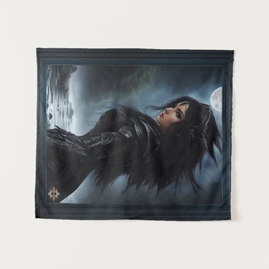 皇后ヴァンパイアハンターAIコンセプトアートby Xzendor7 タペストリー (正面(横))