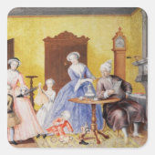 皇后陛下の王室の家庭のクリスマス スクエアシール (正面)